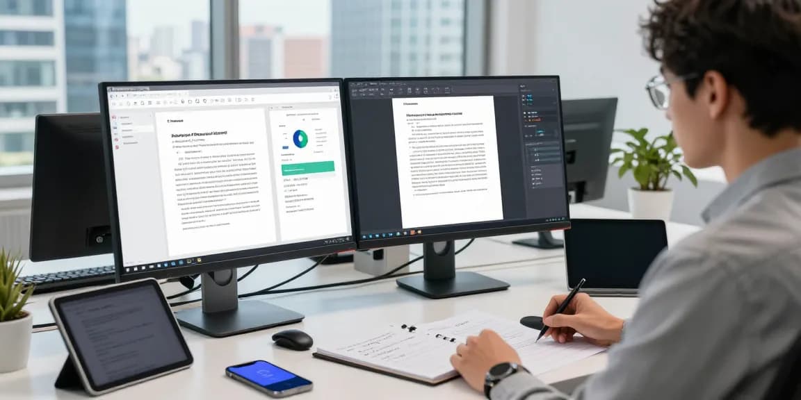 Detect fake PDF using AI technology in a digital workspace with modern software analytics.