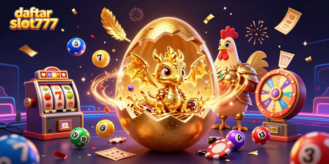 Engage with daftar slot777 in a vibrant 3D casino scene filled with dynamic elements and a golden dragon.