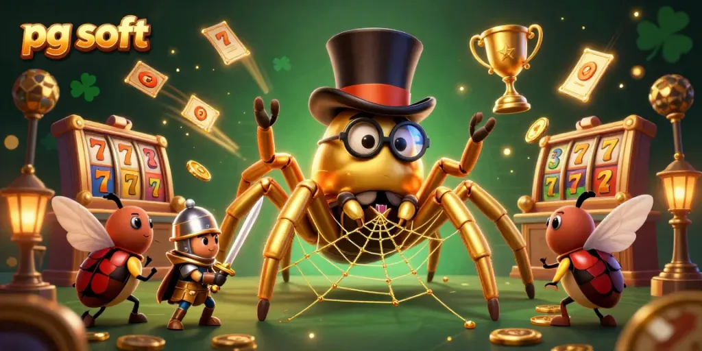 Gambarlah pg soft di kasino dengan tarantula emas dan pejuang kecil beraksi