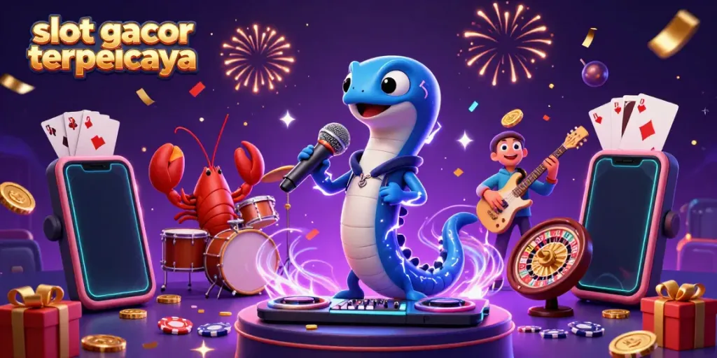 Menangkan slot gacor terpercaya dengan meriah di panggung kasino bawah laut bersama band hewan laut.