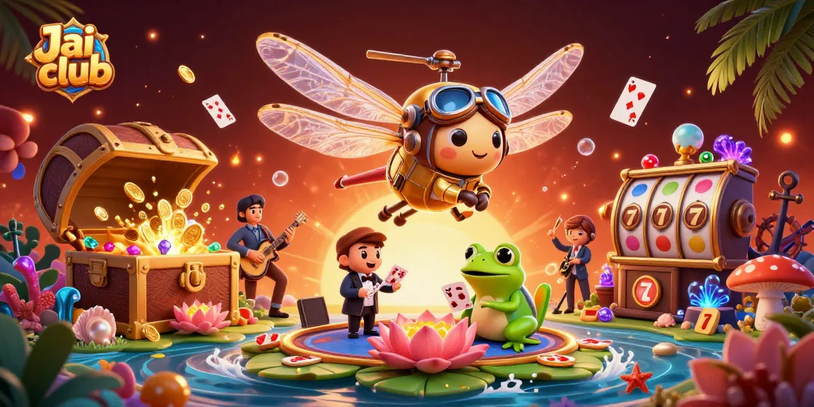 Experience the excitement of Jai club with vibrant 3D casino characters and rich gaming elements.
