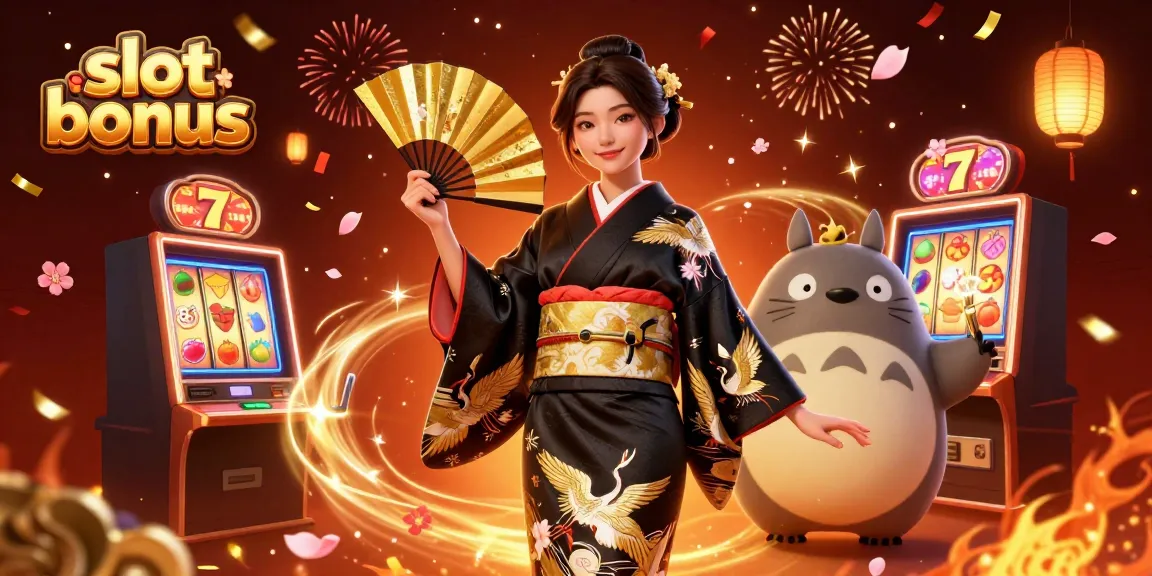 Experience the excitement of a slot bonus with vibrant characters and dynamic casino elements.