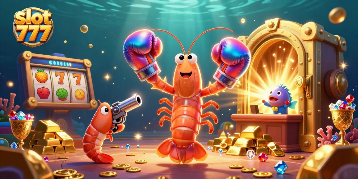 Engage with slot 777 in vibrant, thrilling casino action featuring colorful underwater characters.