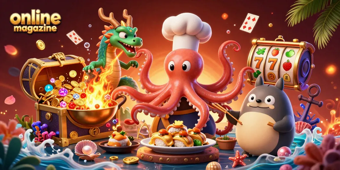 Engaging gambling scene featuring the online magazine logo, showcasing vibrant casino elements and dynamic characters.