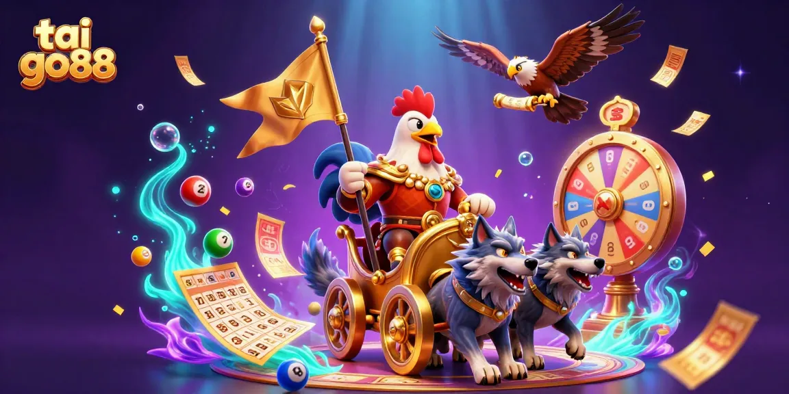Experience thrilling gaming with tai go88 in a vibrant 3D casino scene full of dynamic elements.