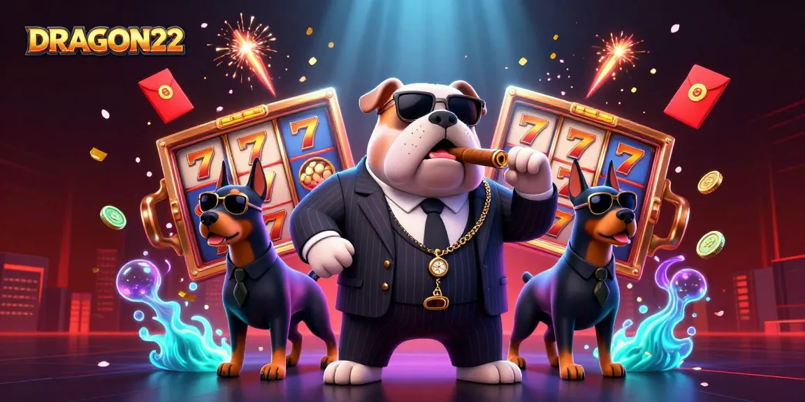 Engage with the excitement of DRAGON222 as lucky 7s and jackpots spin around the charismatic mafia bulldog.