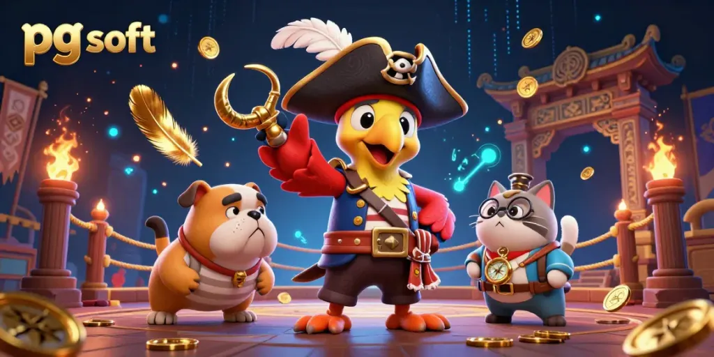 Menangkan permainan kasino dengan pg soft melalui ilustrasi 3D yang menampilkan karakter cerdas dan atmosfer yang berani.