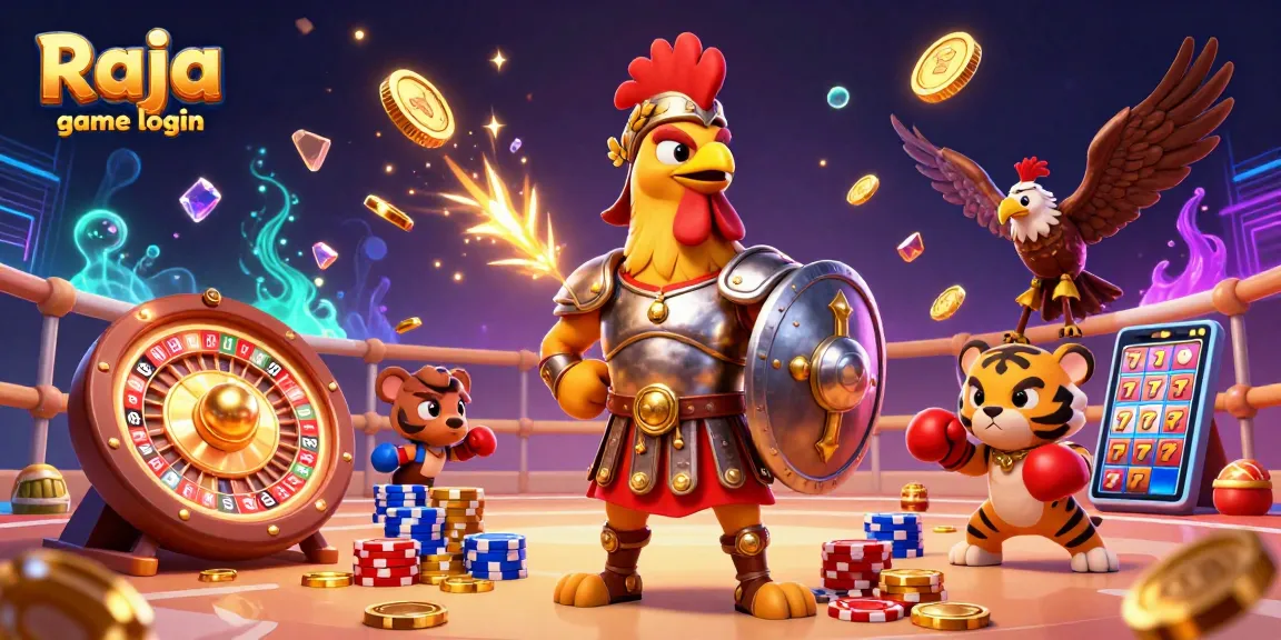 Experience seamless Raja game login with colorful slots and a dynamic casino atmosphere.