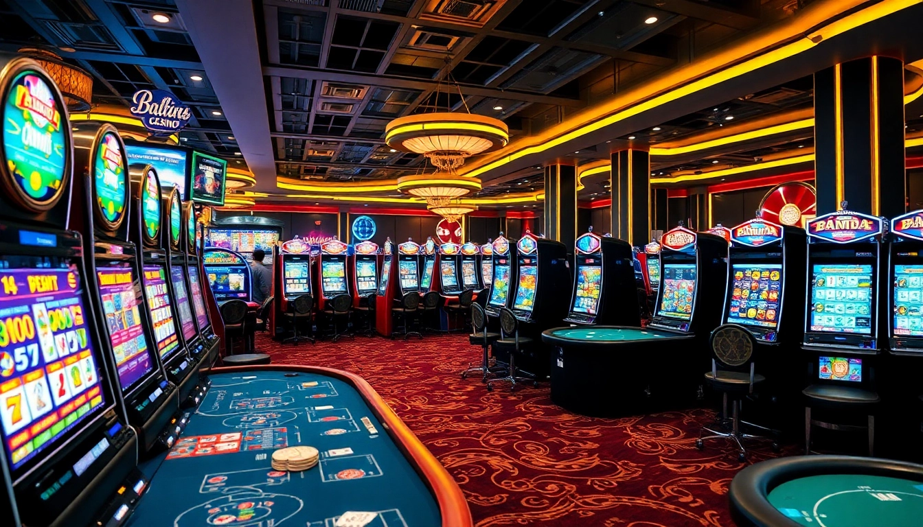 Main casino floor with various games, showcasing bbni4d excitement and vibrant action.
