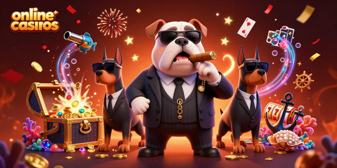 Experience thrilling online casinos action with a mafia bulldog and treasure-filled adventure.