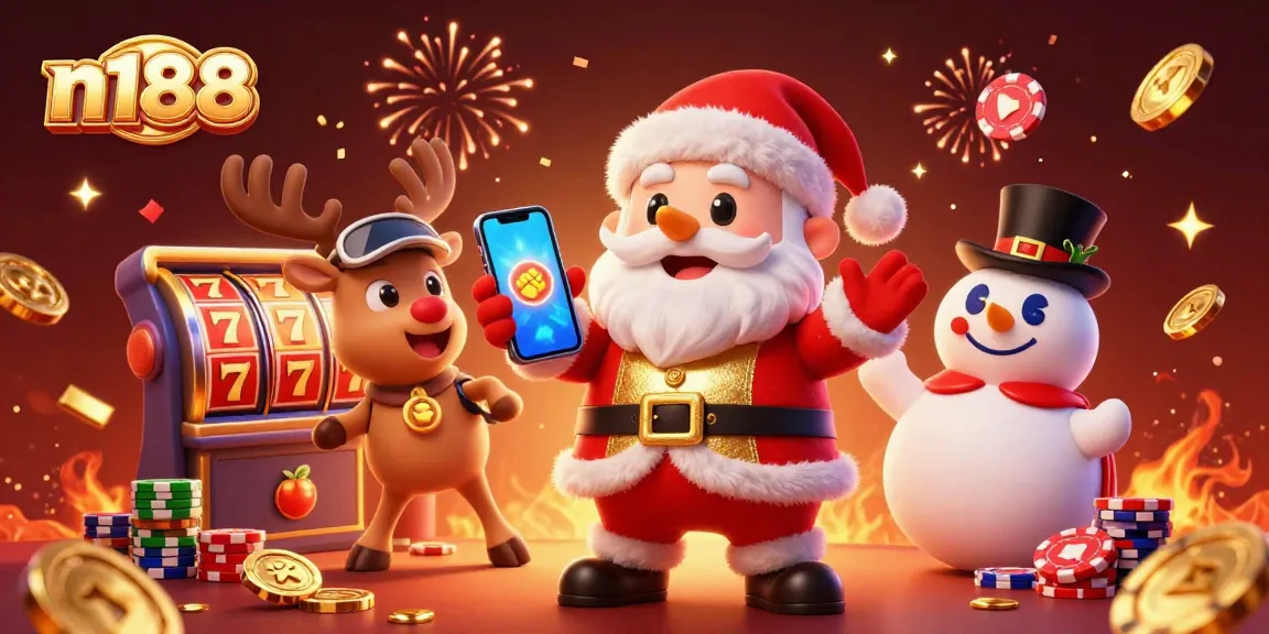 Spin slots and win big with n188 showcased in a vibrant casino scene featuring colorful characters.