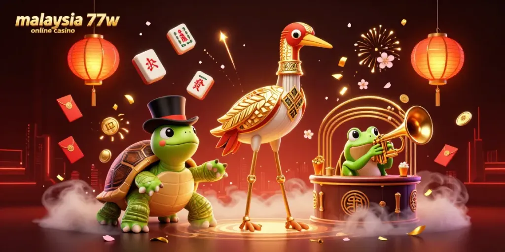Experience first-hand the vibrant energy at malaysia 77w online casino with iconic casino characters.