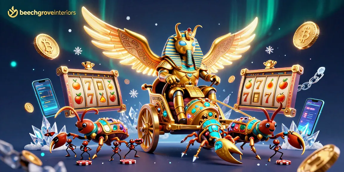 Play exciting slots with beechgroveinteriors’ vibrant casino-themed 3D illustration filled with gold and treasures.