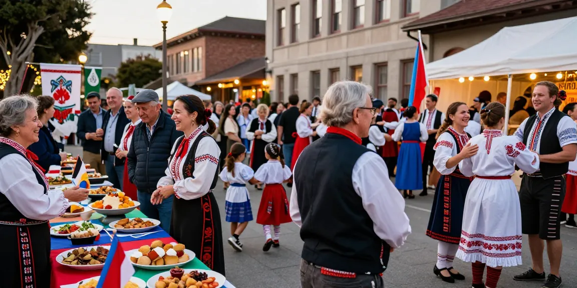 Community gathering of Polish expats in San Francisco at https://www.sfpol.com/ showcasing culture, food, and connection.