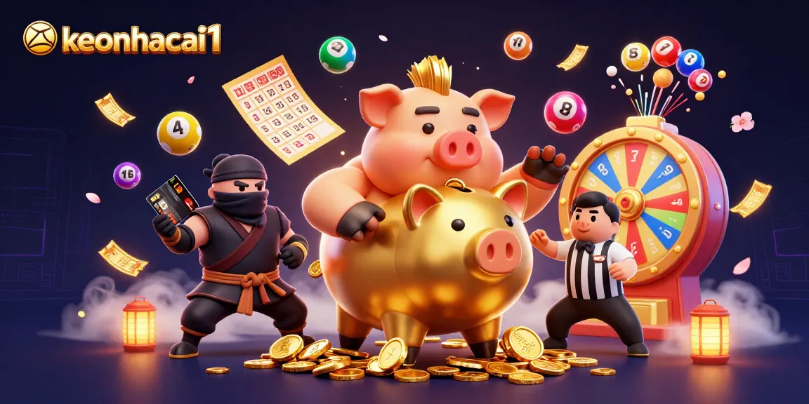 Engage in thrilling betting scenarios with keonhacai1's vibrant 3D characters and stunning game elements.
