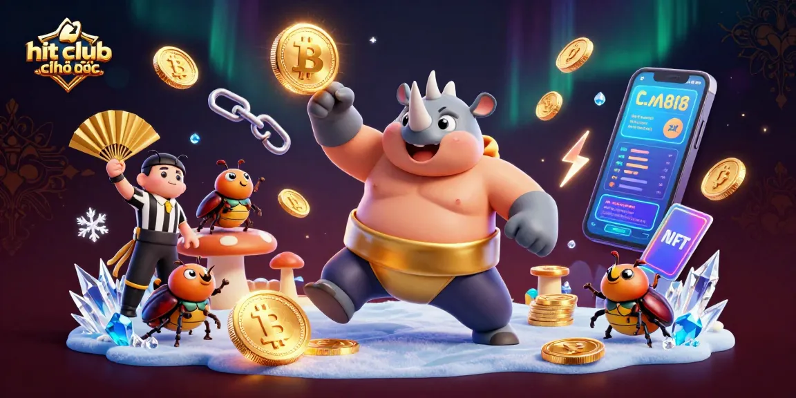 Engage in dynamic gaming at hit club chính thức with vibrant characters, crypto elements, and thrilling casino action.