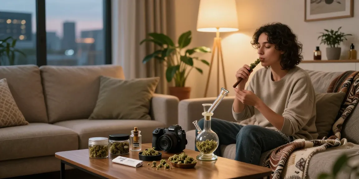Premium hash canada in a cozy home setting with stylish accessories and warm lighting.