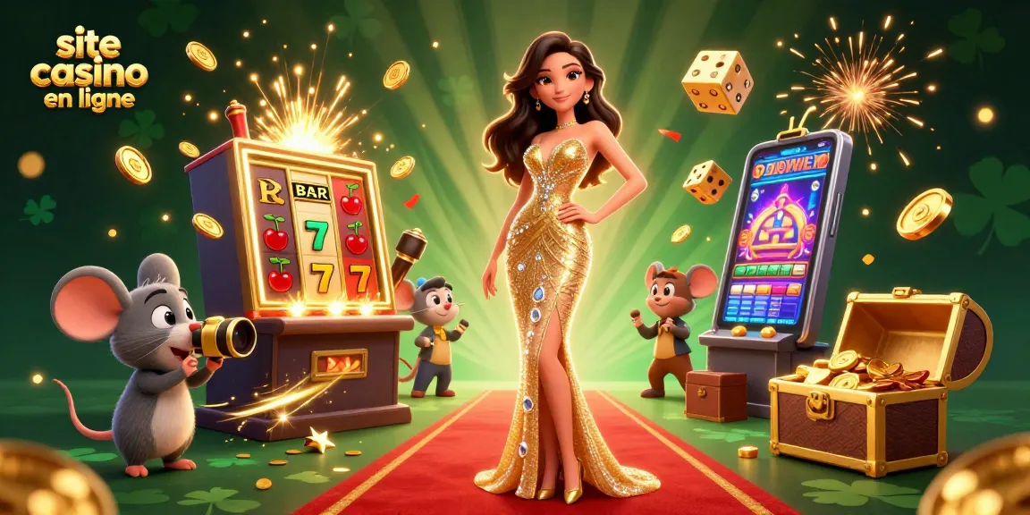 Jouez à des jeux passionnants sur site casino en ligne avec des jackpots, des dés dorés et des trésors tout autour.