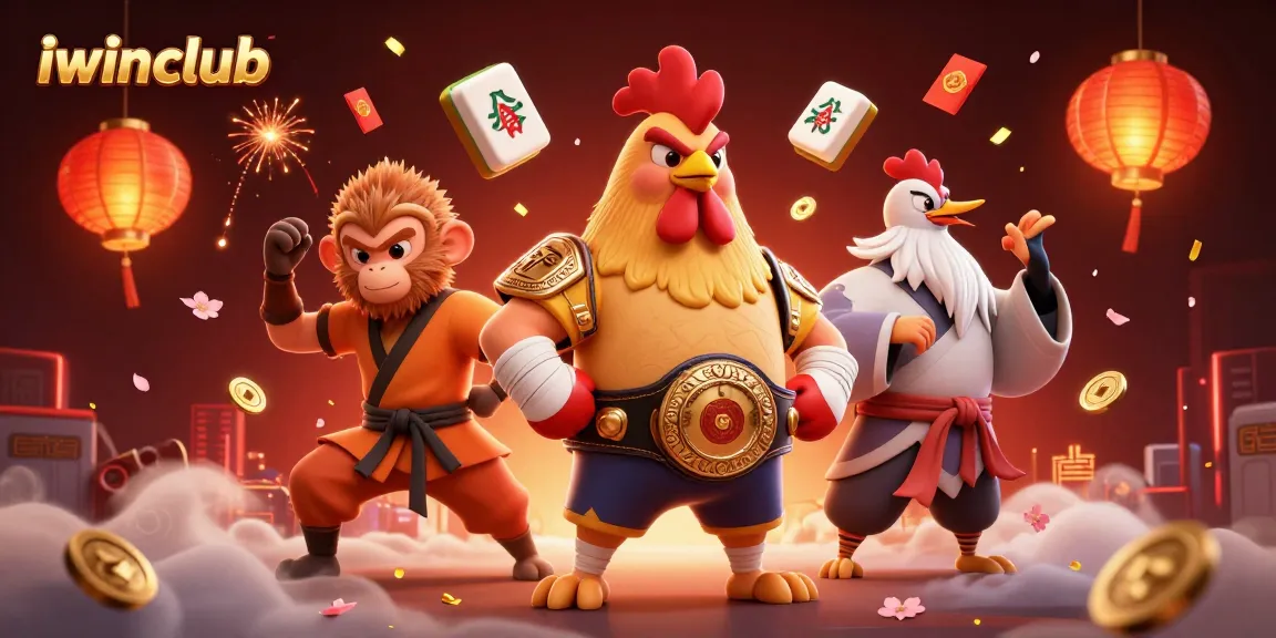 Engage with iwinclub while watching a Muay Thai rooster alongside unique gaming elements.