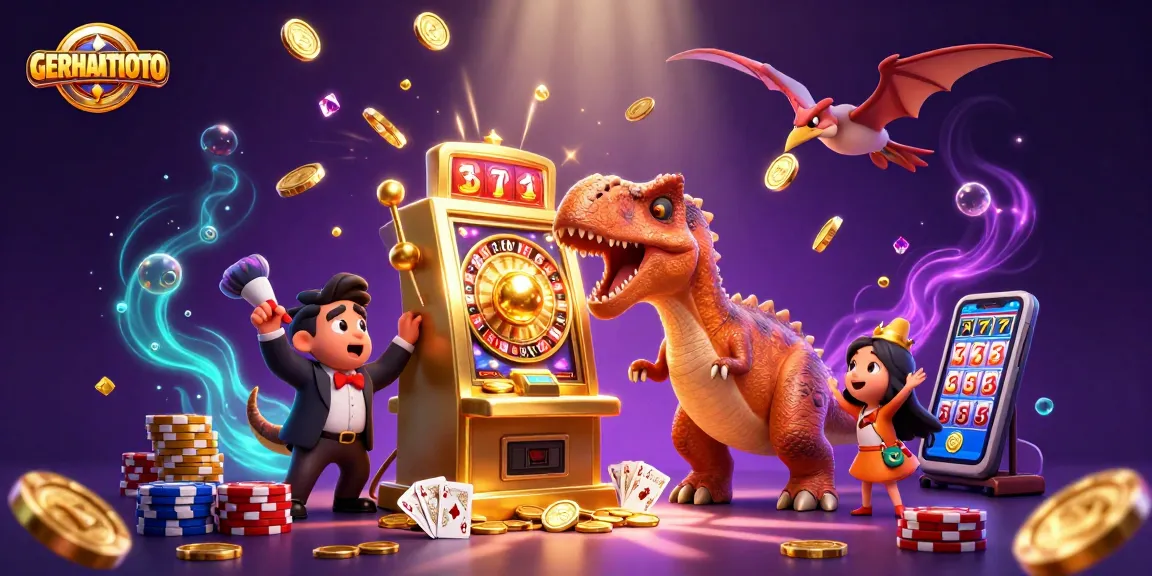 Koin emas terbang di GERHANATOTO saat pachycephalosaurus memukul mesin slot, menang besar!