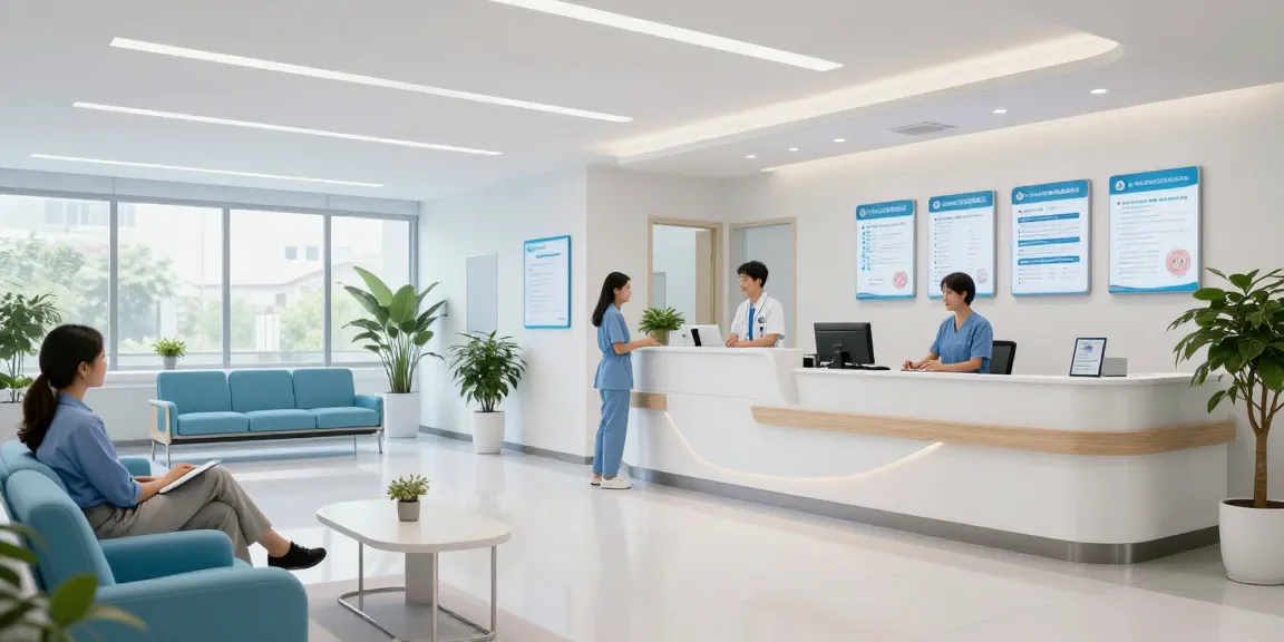 David Hoffmeister reviews at a modern healthcare clinic, showcasing patient care and expert medical services.