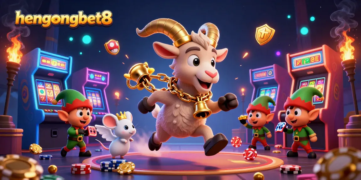Join the thrilling fun at hengongbet8 with 3D characters in an exciting casino scene and vibrant game elements.