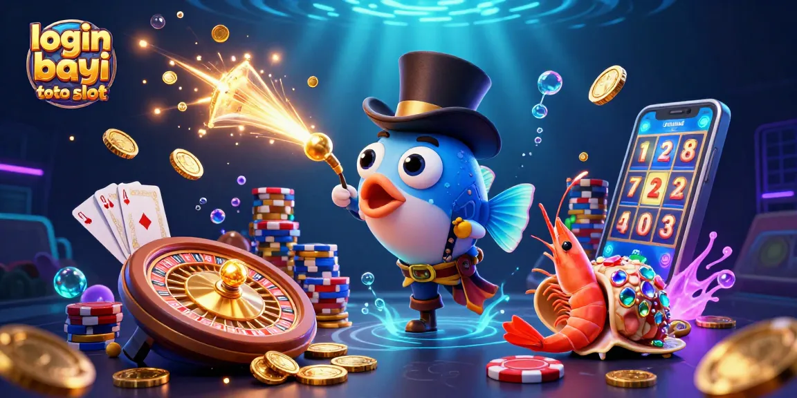 Experience winning moments with login bayi toto slot amidst vibrant casino elements and characters.