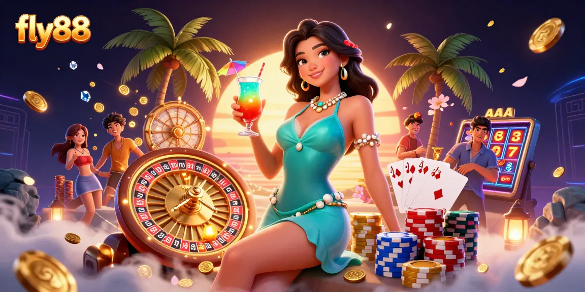 Experience thrilling gameplay with fly88's vibrant casino scene, featuring stunning visuals and rich elements.