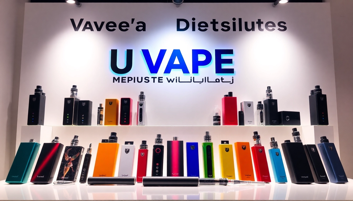 U Vape Wholesale Distributor showcases best-selling vape products in an attractive display.