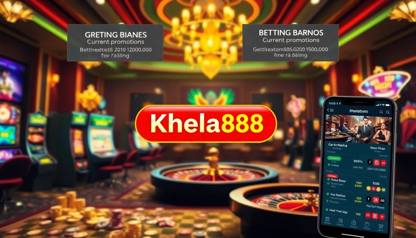 Experience the excitement of Khela88 লগইন করুন with vibrant online casino graphics and action.