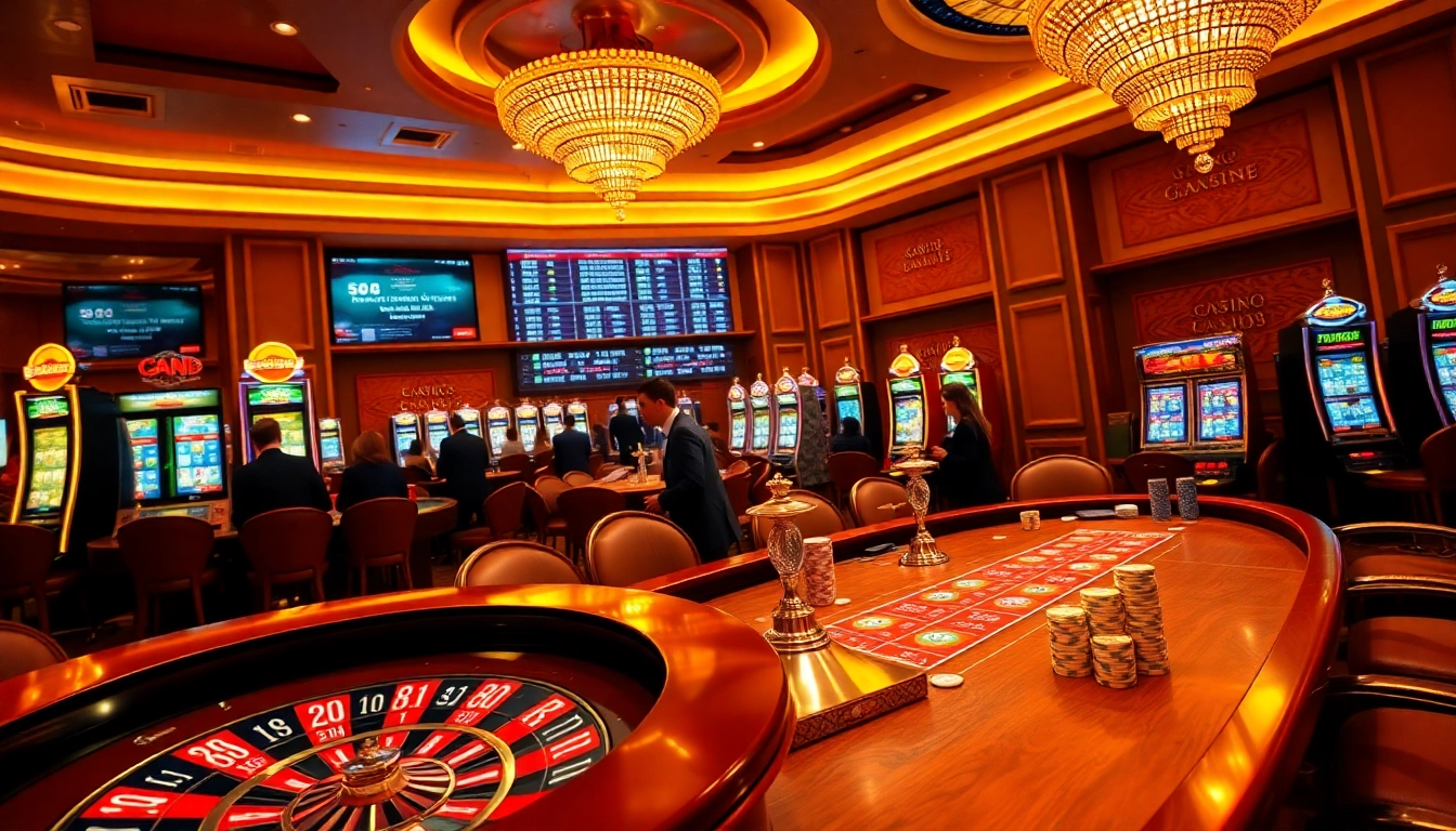 Engaging gamblers at hay88's luxurious casino table, featuring roulette and poker excitement.