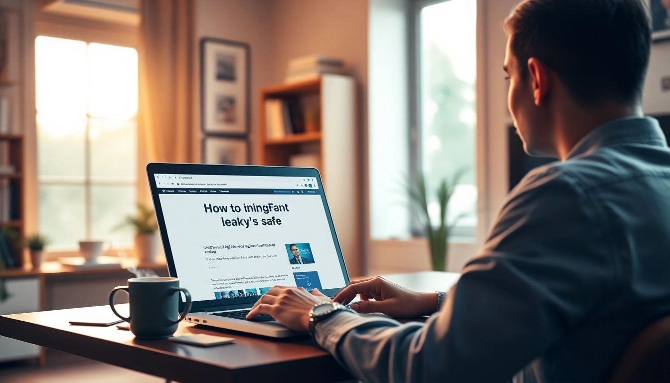 Discover how to find OnlyFans leaks safe in a cozy home office setting.