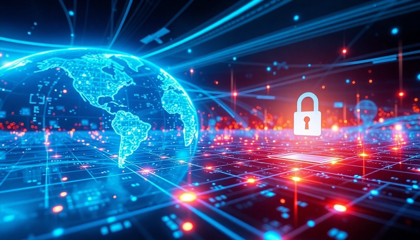 Experience seamless connectivity with 快连官网, showcasing advanced internet technology in a vibrant digital landscape.