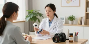 Traffic accident recovery consultation at 수원교통사고한의원 with personalized treatment plans.