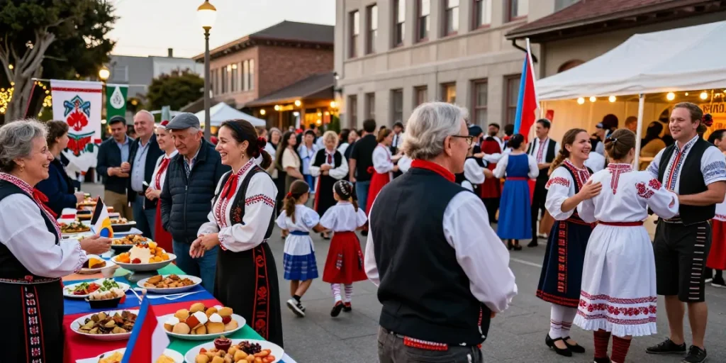 Community gathering of Polish expats in San Francisco at https://www.sfpol.com/ showcasing culture, food, and connection.